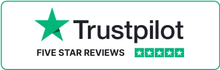 Reseñas de cinco estrellas en Trustpilot