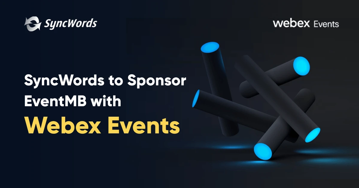 SyncWords sponsorizza un evento Webex