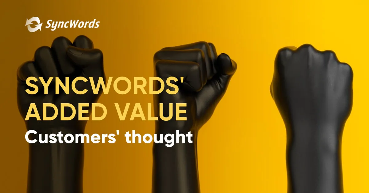 Éxito del cliente en SyncWords