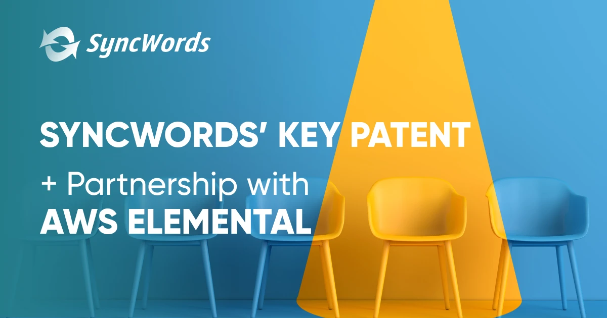 Brevetto SyncWords per traduzioni vocali automatiche nei flussi live e integrazione AWS Elemental