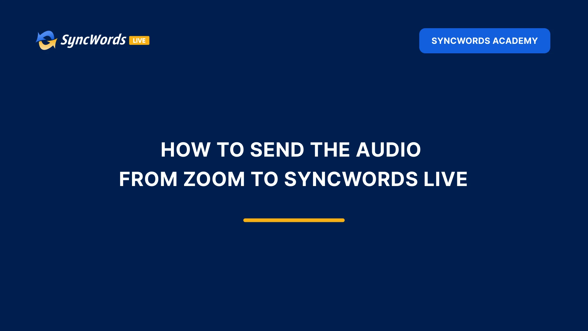 How to Send Audio Feed from Zoom