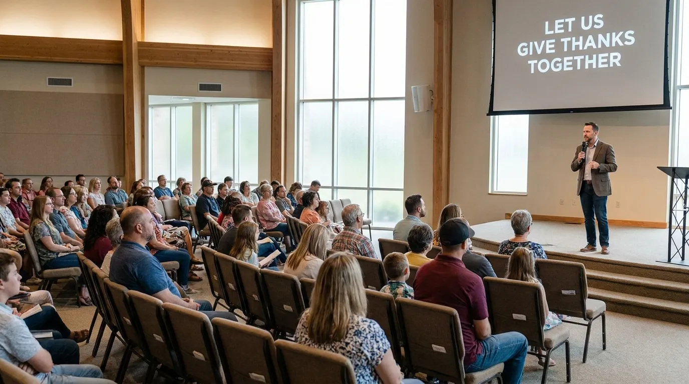 Gestreamter Gottesdienst mit Live-Untertiteln